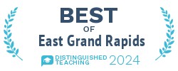 Badge from winning the Best Of East Grand Rapids Award in 2024