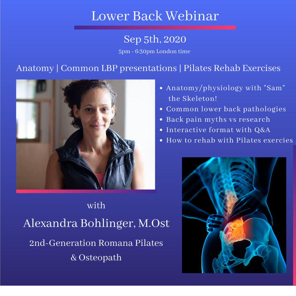 Alexandra's Webinar about lower back pain and common lbp's