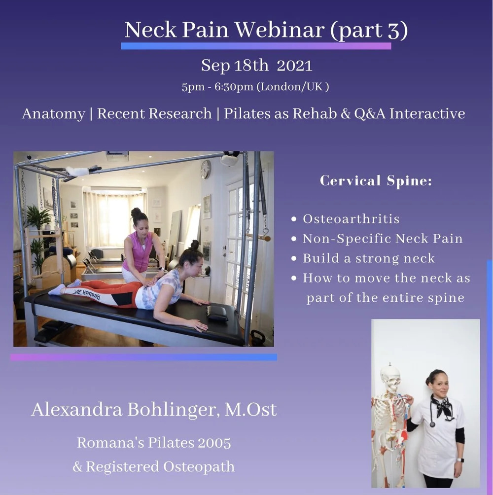 Alexandra's Webinar about neck pain and osteoarthritis